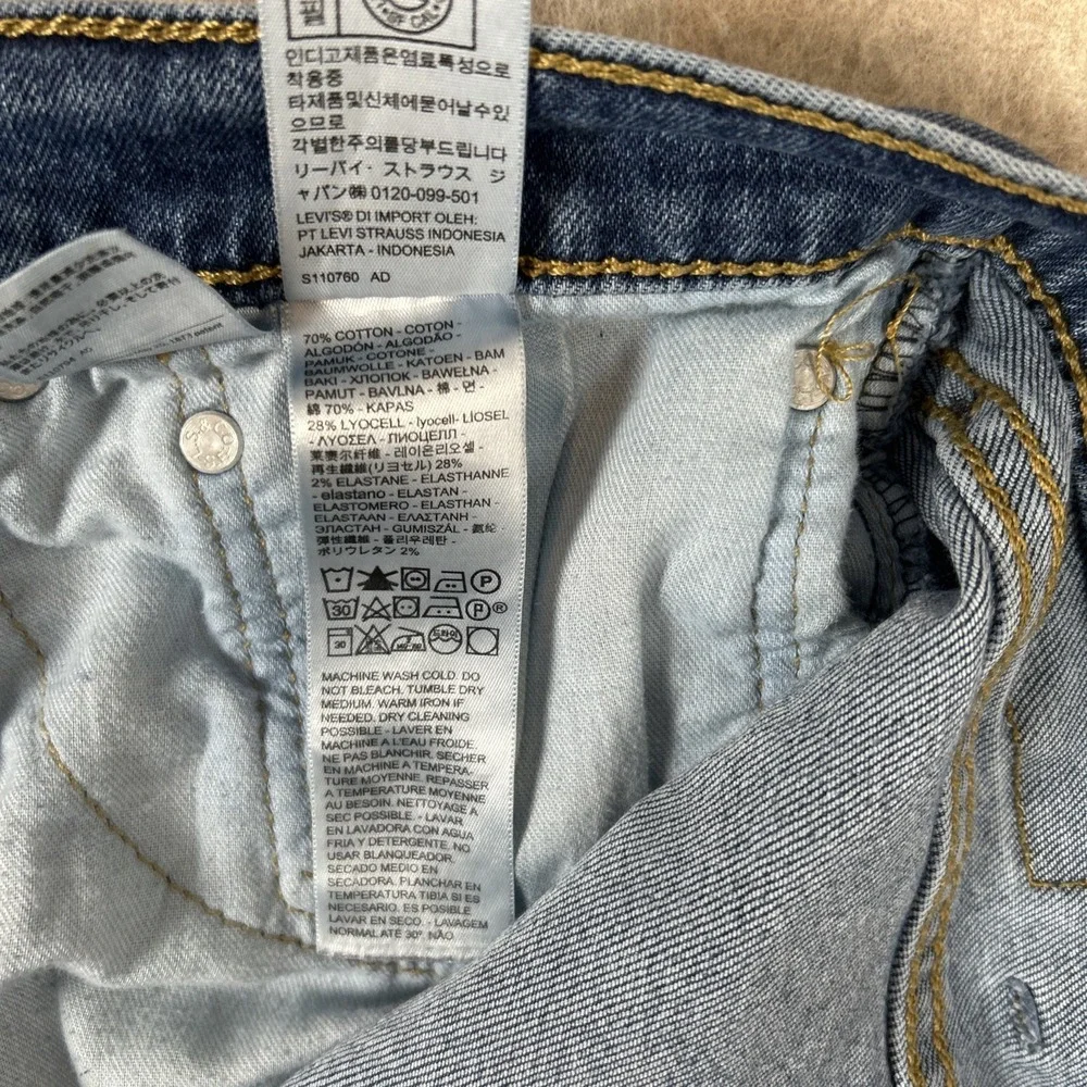 Levis 412 Slim Shorts Men's‎ 38 Blue 9